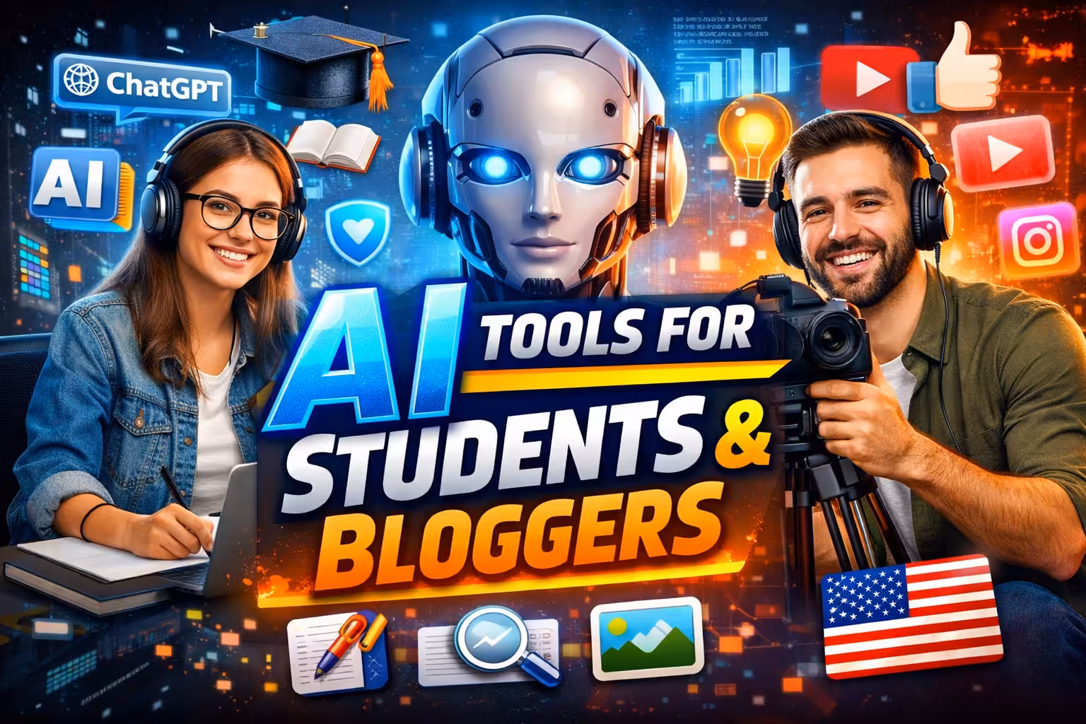 5 Powerful AI Tools for Students And Bloggers